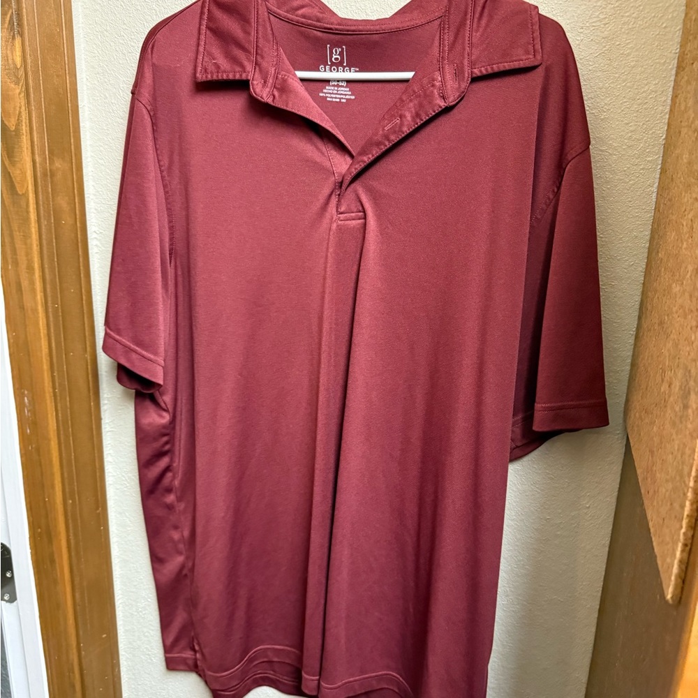George Red Polo Shirt Classic Style
